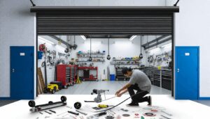 Commercial Garage Door Maintenance in Action