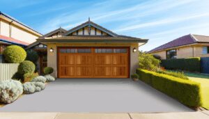 Custom Garage Door Blending Modern and Traditional Styles