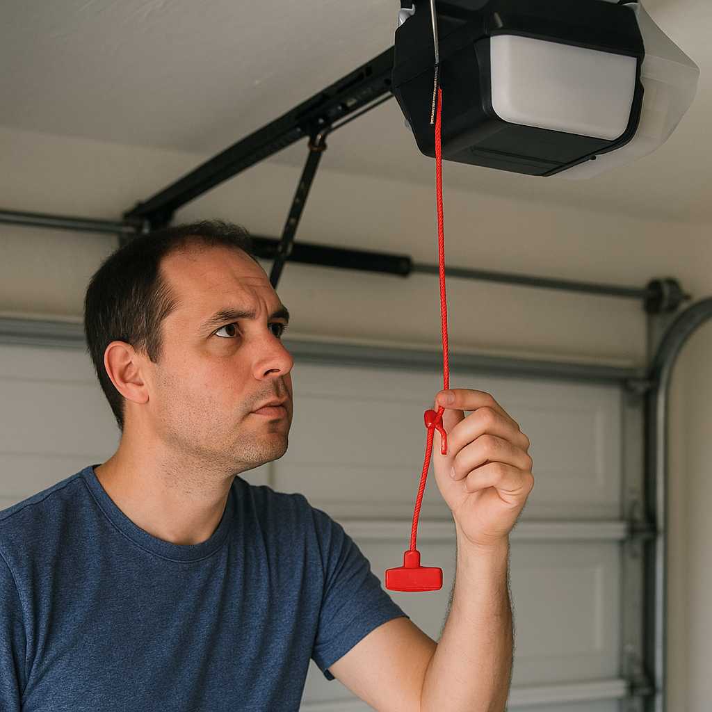 Emergency Garage Door Release Location