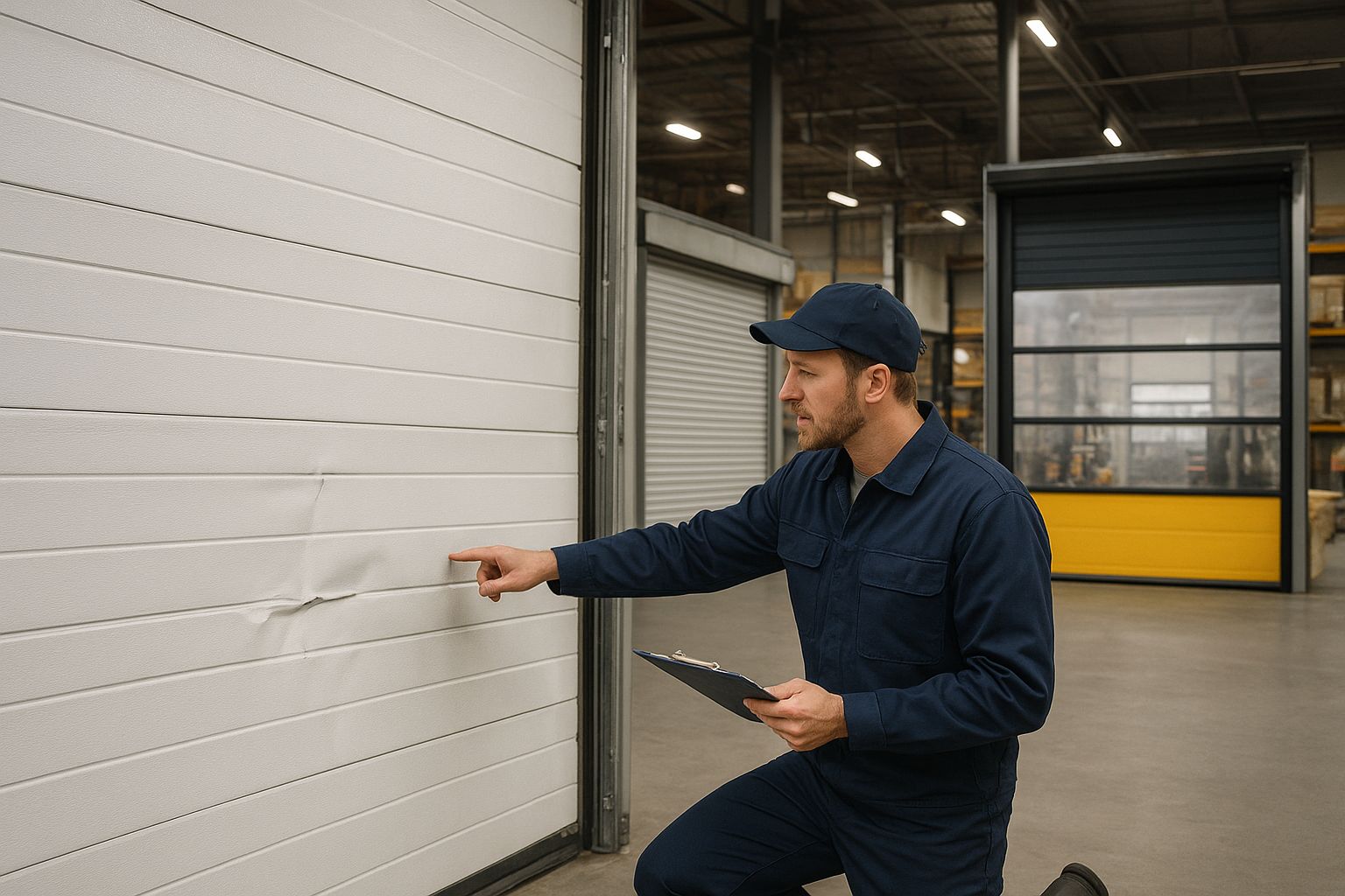 Inspecting Commercial Garage Door